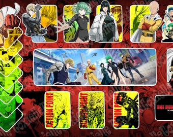 SOLO GRAFICA / Tappetino da gioco One Punch Man Union Arena con zone / File JPG digitale