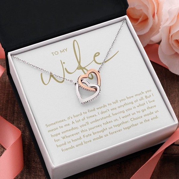 Wife Necklace, Anniversary Gift For Wife, Gift For Wife, Gift Ideas For Wife, Best Gift For Wife, Romantic Gift For Wife, Wife Birthday Gift