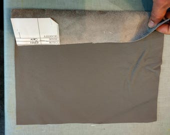 Premium Grey Leather Sheet – Smooth, Durable Leather for Crafts, Wallets, Bags & DIY Projects.