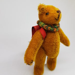 Teddy Fridolin handgefertigter Mohair Künstlerteddy aus hochwertigen Materialien zdjęcie 3