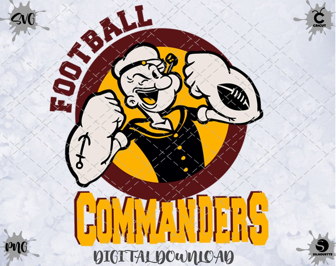 Commanders Football Svg - Etsy
