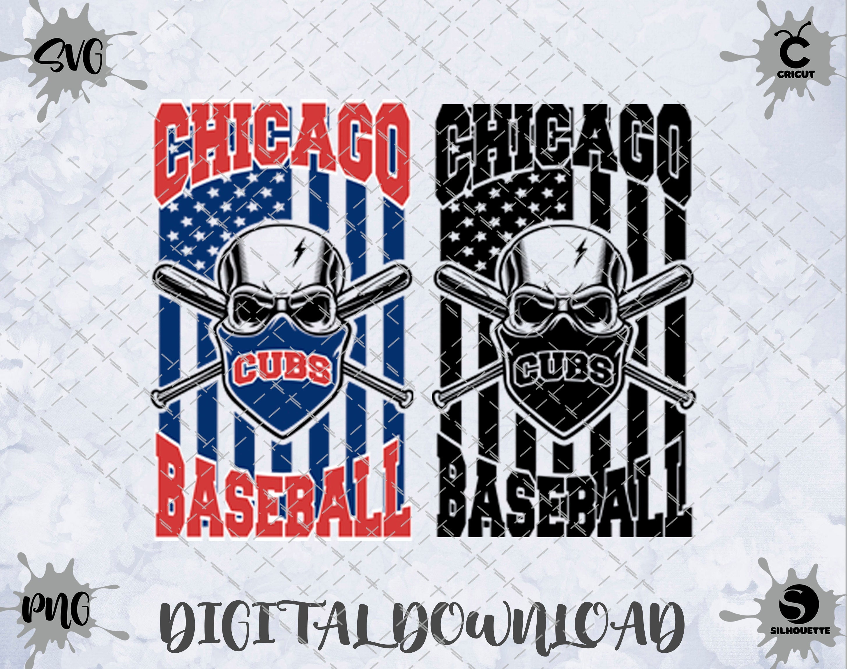 Cubs Baseball Svg Etsy