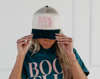 Cappello da camionista ricamato del club del libro