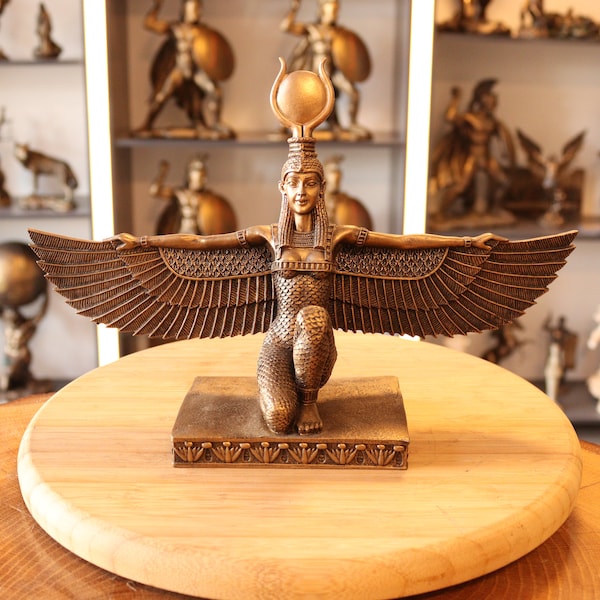 DIOSA EGIPCIA ISIS, Escultura, Dama de las golosinas, Decoración artística, 35 cm (12,6 inc) de ancho