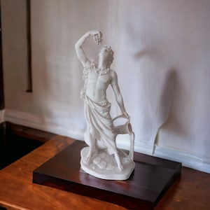 Marble Dionysus Greek God of Wine, Dionysus sculpture, Handmade, Dionysus statue, 27cm