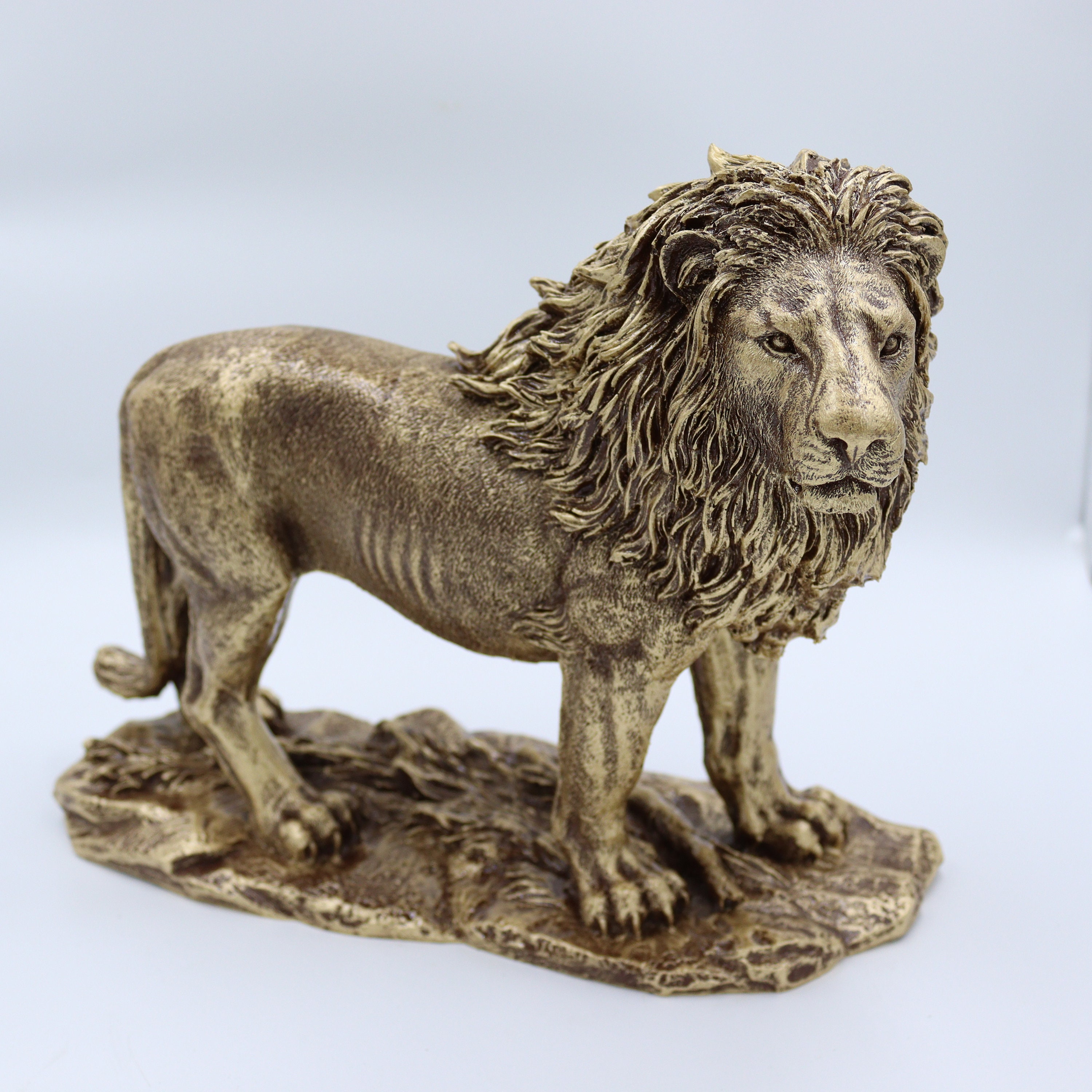 Very Realistic Lion Sculpture Lion King Sculpture 14 Inch Etsy UK