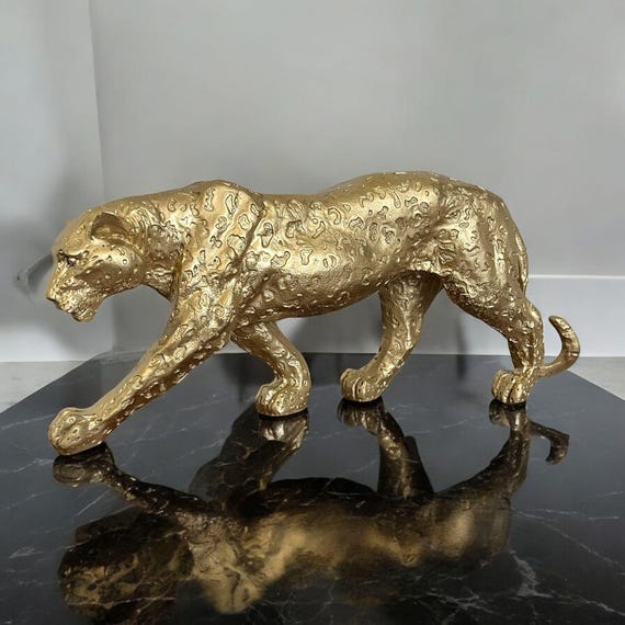 金色の豹の彫刻 装飾品 金色の豹の彫刻 装飾品 【公式通販】