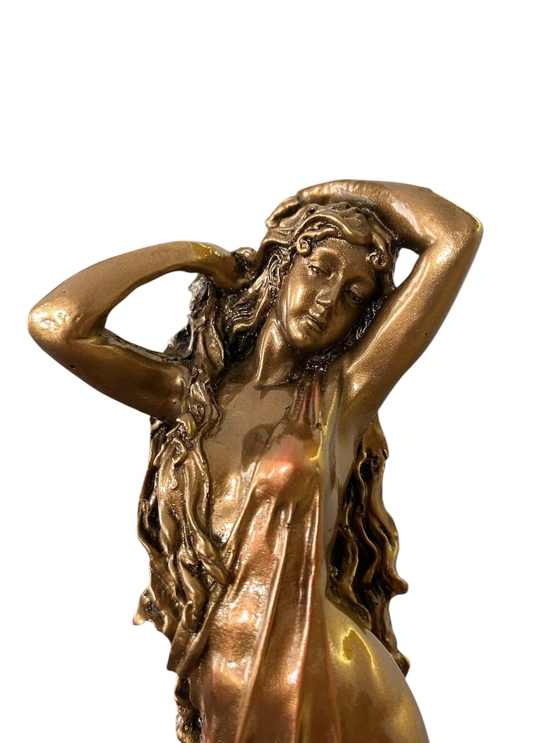 Handmade Bronze Colored Aphrodite Marble Statue - Greek Goddess ...