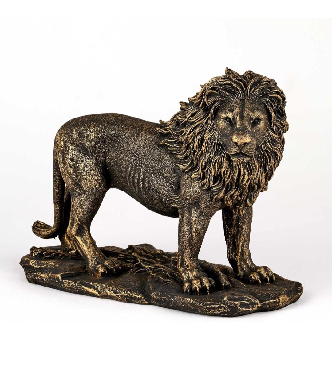 Very Realistic Lion Sculpture, Lion King Sculpture, Antic Bronze Statue