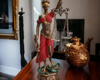 正義の女神像 テミス ギリシャの女神彫刻 高さ9.85インチ - Etsy 日本