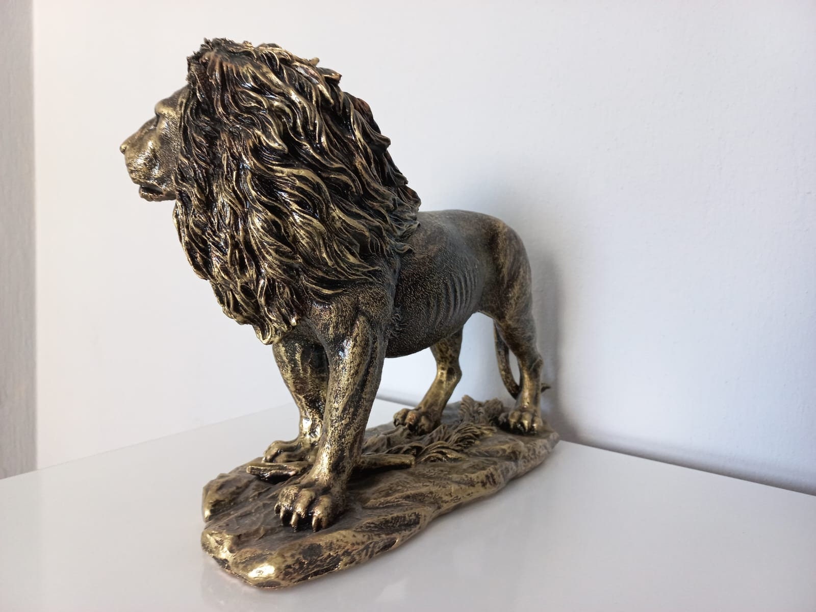 Very Realistic Lion Sculpture Lion King Sculpture 14 Inch Etsy