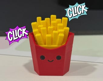 French Fry Fidget Clicker 3d Printed