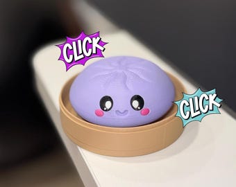 Dumpling Fidget Clicker - 3D Printed - Viral Squishy Inspired