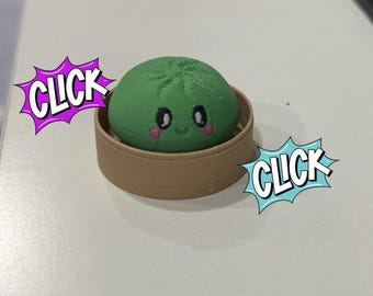 Mini Dumpling Fidget Clicker - 3D Printed - Viral Squishy Inspired