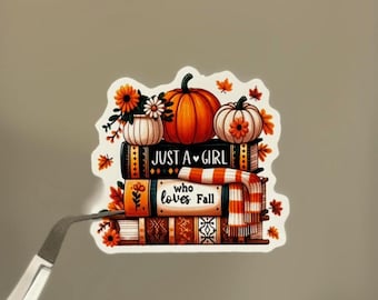 Just a Girl Who Loves Fall Sticker