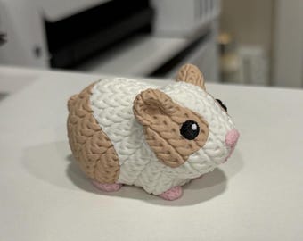 Hamster 3D Printed Knitted Figurine