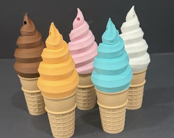 3D Printed Ice Cream Cone Chapstick Holder