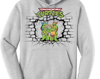 Vintage TMNT Hoodie or Sweatshirt: Retro 80s Cartoon Apparel