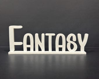 Library Legends, Book Genre Sign, 3D printed, Bookish Gift