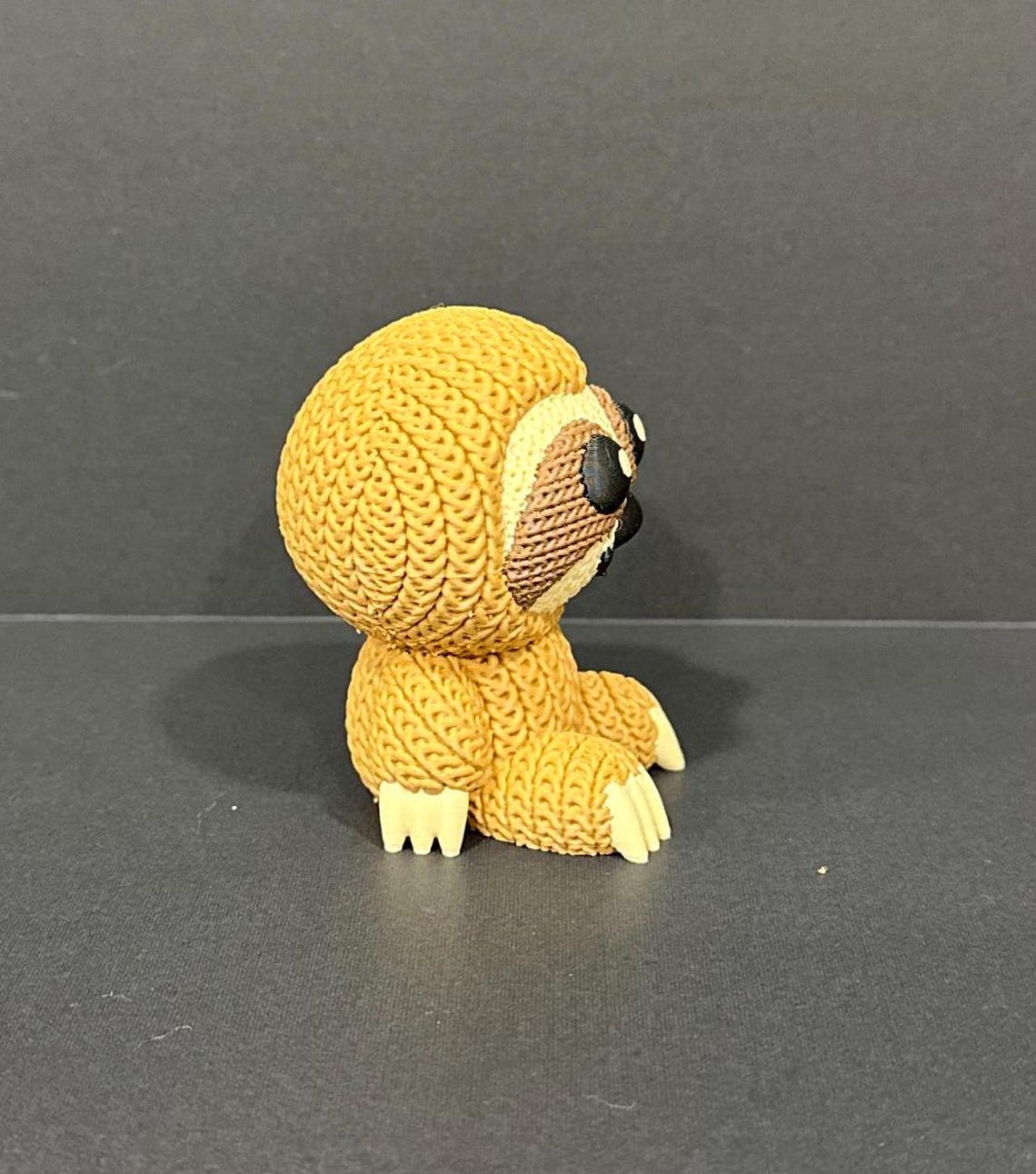 Sloth Figurine 3d-printed “knitted” Texture | Adorable Decor for Sloth ...