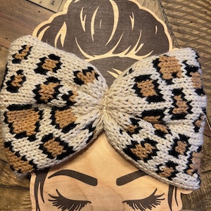 Cheetah Print Ear Warmer Digital Pattern - Addi 46 Pin & Sentro 48 Pin Knitting Machine, Knitting Machine Patterns Circular knitting machine