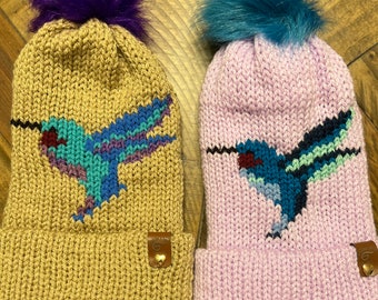 Hummingbird Hat Knitting Machine Pattern, Addi, Sentro (Digital Download)