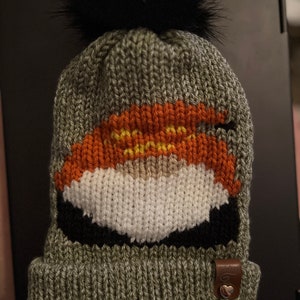 Addi 46-Pin Knitting Machine Pumpkin Gnome Hat, Digital Pattern, Knitting Machines, Knitting Machine Pattern, Circular knitting machine