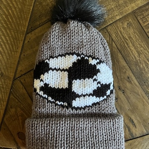 Soccer Ball Knit Hat Pattern for Circular Knitting Machines / Addi Knitting machine and Sentro Knitting machine/ Digital pattern only