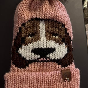 Basset Hound Knit Hat Pattern, Digital Pattern, Knitting Machines, Knitting Machine Pattern, Circular knitting machine