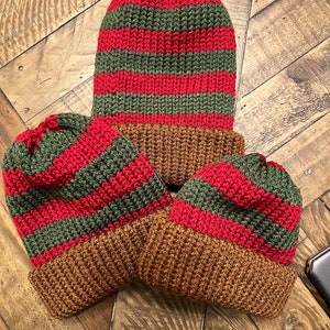 Nightmare Knit: Spooktacular Beanie Hat in Multiple Sizes!