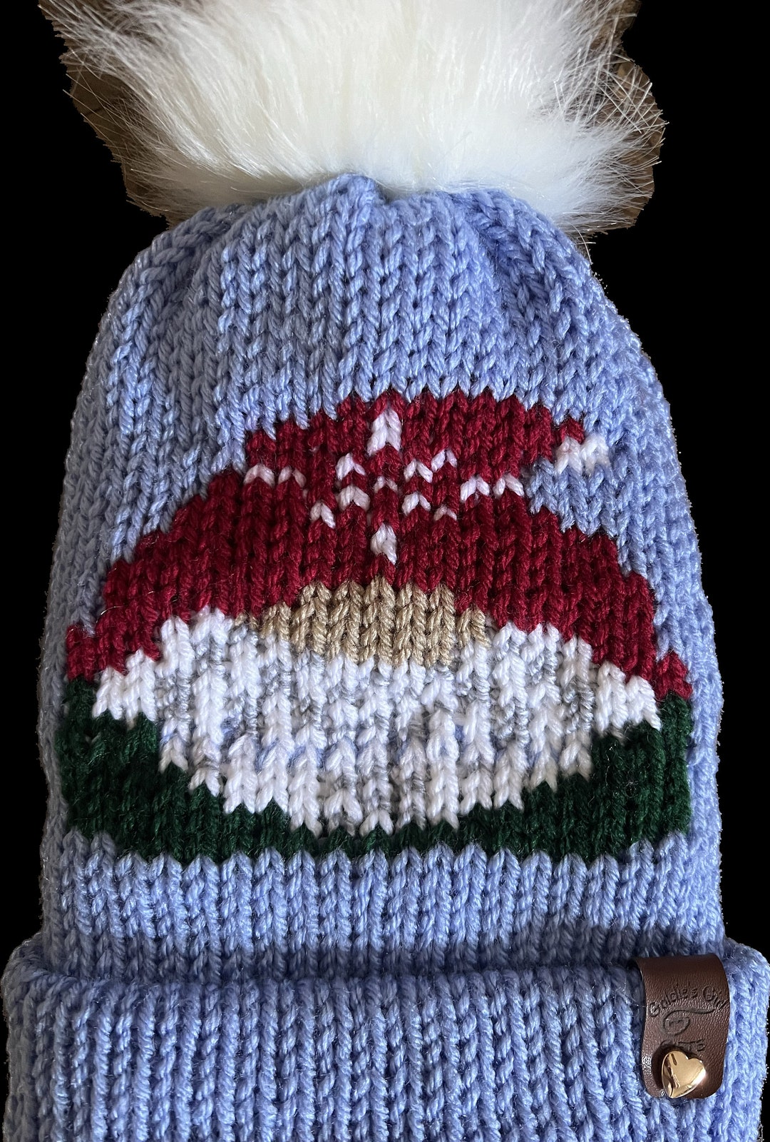 Snowflake Gnome Knit Hat Pattern, Digital Pattern, Knitting Machines, Knitting Machine Pattern