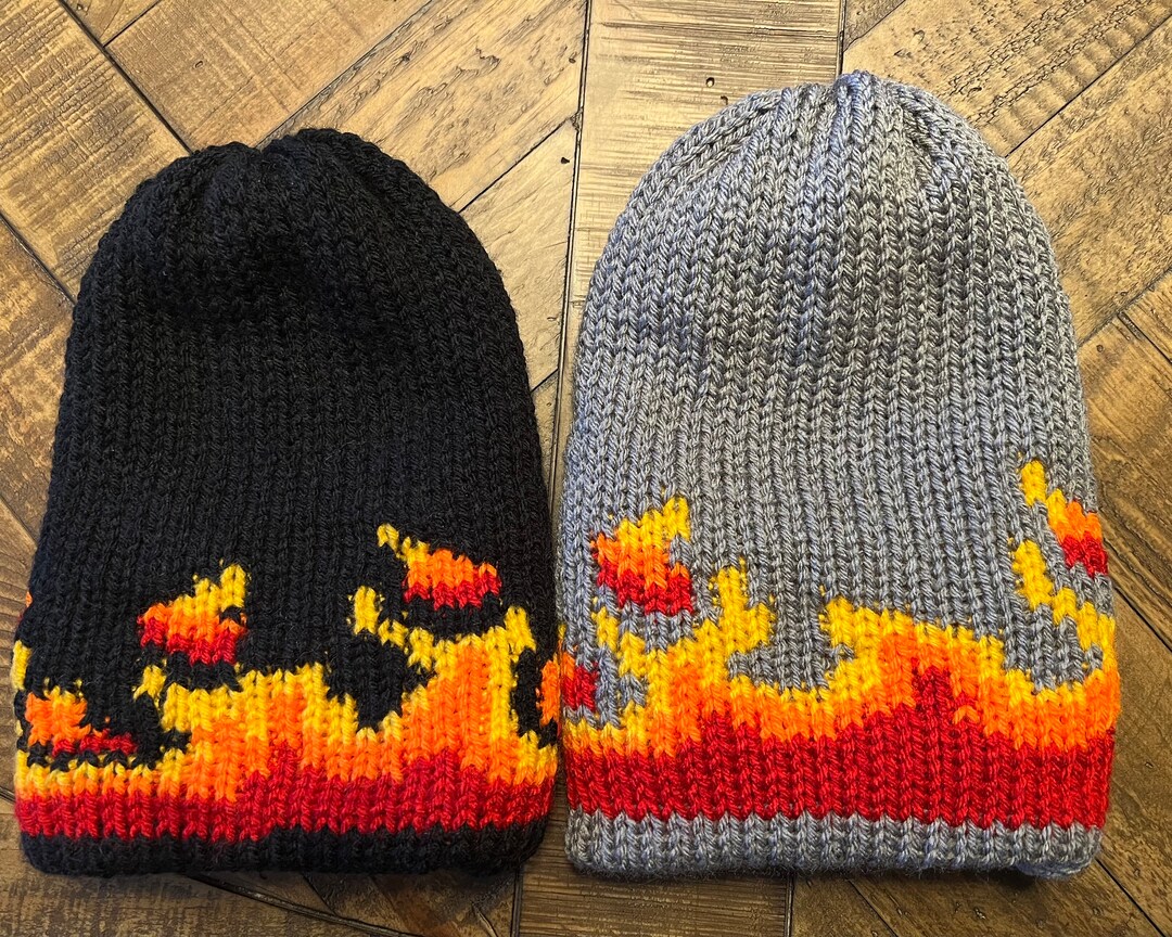 Flame Beanie Knitting Machine Pattern, Addi 46, Sentro 48 (PDF Pattern ...