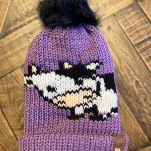 Adorable Cow Knit Hat Pattern - Addi & Sentro Circular knitting Machine Digital Pattern, Knitting Machine Pattern, Circular knitting machine