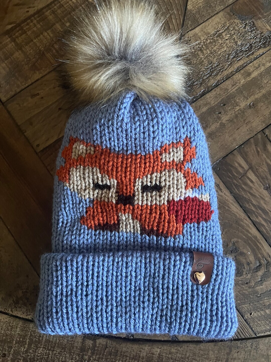 Fox Hat Knitting Pattern, PDF Pattern, Knitting Machine Pattern, Addi