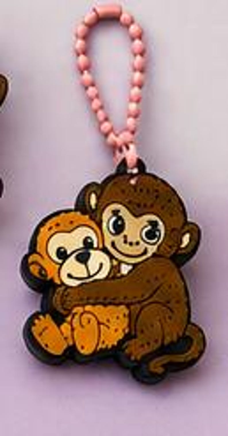 Pen Topper Keychain Monkey Can Opener Keychain, Straw Topper 8mm 10mm, Pen Topper, Cute 3D ...