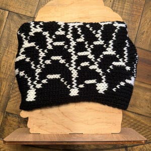 Spider Web Ear Warmer & Messy Bun Hat Pattern Digital Download for Addi 46 Pin or Sentro 48 Pin Circular Knitting Machine Knitting Machines