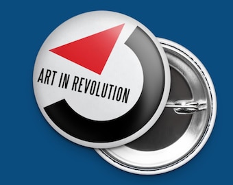 Art In Revolution Pinback Button – Back To The Future Inspired Badge