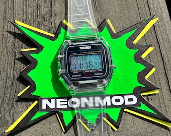 Holographic Star Field Digital Watch - Transparent Clear Jelly Mod Holo Watch