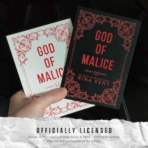 Offiziell lizenzierter A6 Print GOD OF MALICE, Rina Kent, The Legacy of Gods, Killian Carson, Little Rabbit, The Heathens, Glyndon King