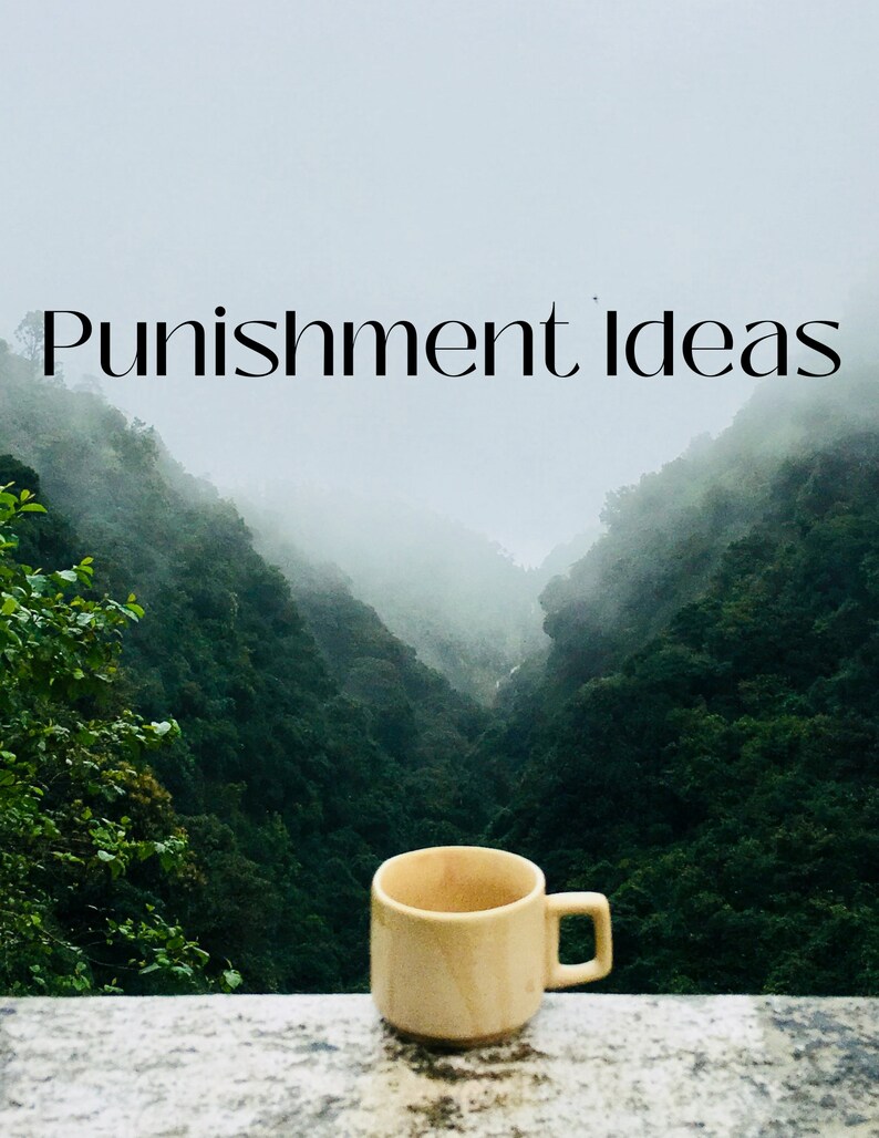 Punishment Ideas for All Kinds Etsy