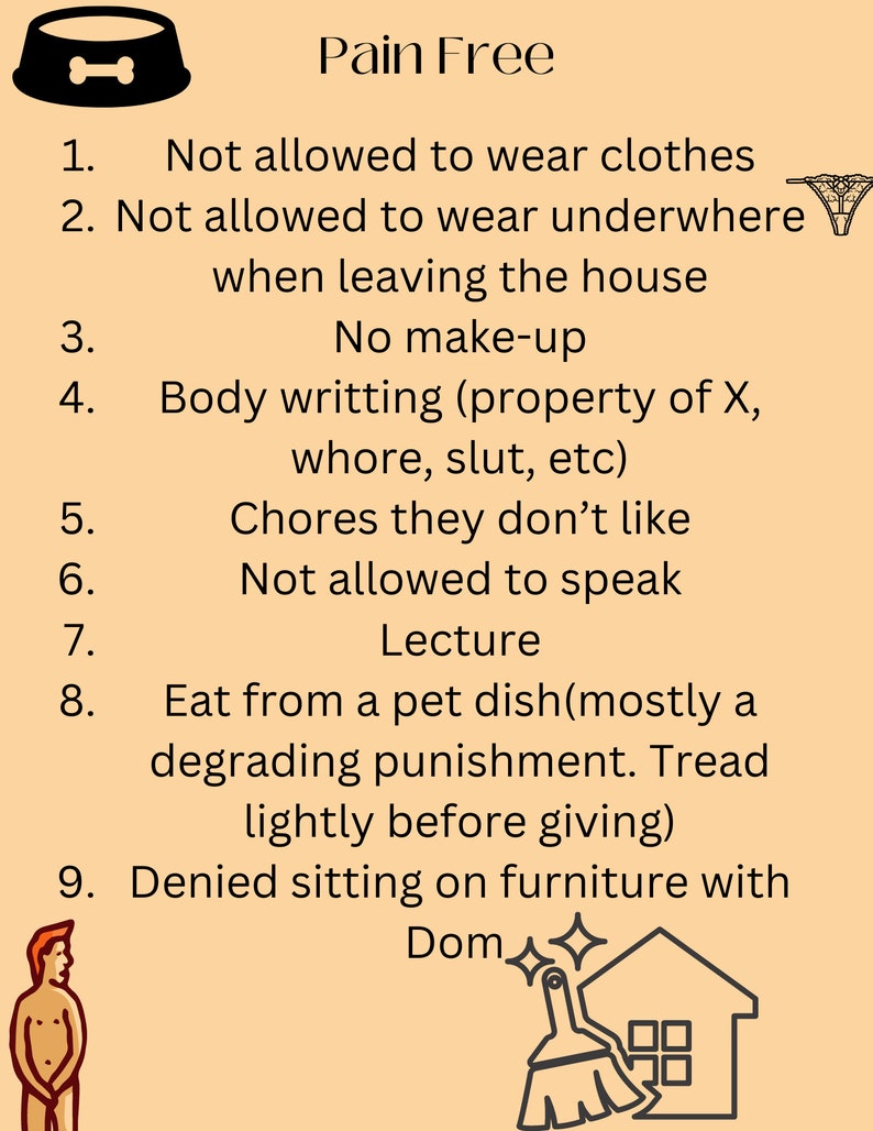 Punishment Ideas for All Kinds Etsy