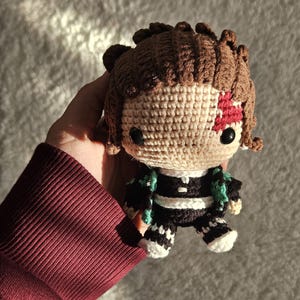 T.K. Amigurumi—Handmade 15 cm Toy for Demon Slayer Anime Fans! Perfect for Collectors, Gifts, and Unique Decorations!