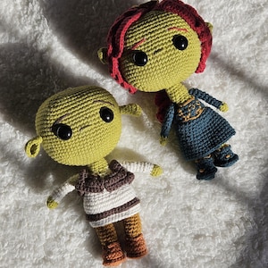 Shrek & Fiona Toy Dolls – Perfect for Fans! Cuddle, Play, or Collect. A Unique Gift for Shrek Movie Lovers of All Ages!