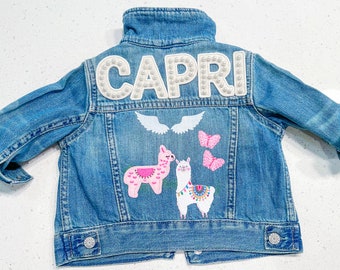 Jaqueta jeans infantil personalizada