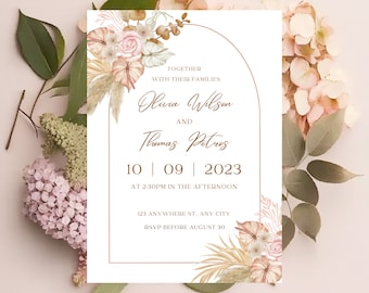 Invitaciones de boda digitales DIY