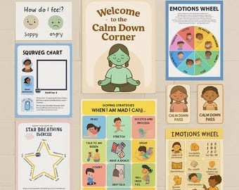 Kit para el Rincón de la Calma / Pósteres SEL, Cuadro de Sentimientos (PDF)