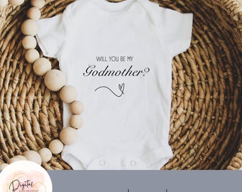 Propuesta de Padrino SVG / Anuncio de Bautismo (Descarga Digital)