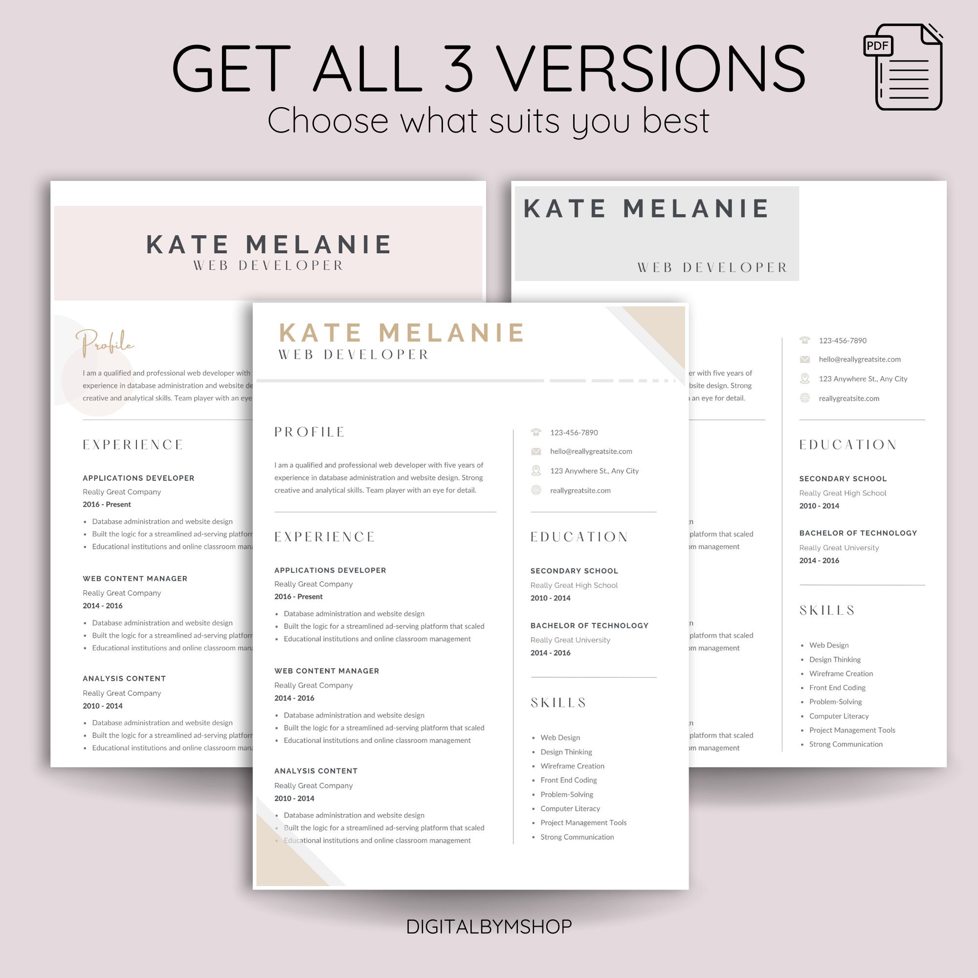 CV Template Editable Resume Template - Il Fullxfull.4423359845 Htlg 