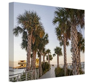 Sunset in St. Pete - Photograph on Canvas by Deb Schell