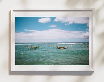 Outrigger Canoes | Film Photography | Hawaii | Wall Art | Home Decor